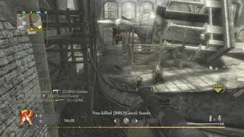 Gameplay in Call of Duty: World at War.