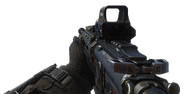 The M27 in first person with an EOTech attached.