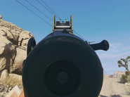 The default Iron Sights of the H4 Blixen.