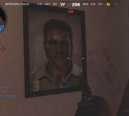 Menendez portrait that can be found in the Multiplayer map Cartel.