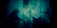 Breaching Door MWII.png (612 KB) Ghost using the Sledgehammer to breach a door.