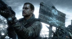 Tank Dempsey wielding the MP40.