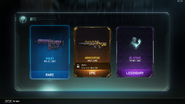 A drop opening with Rare, Epic and Legendary items
