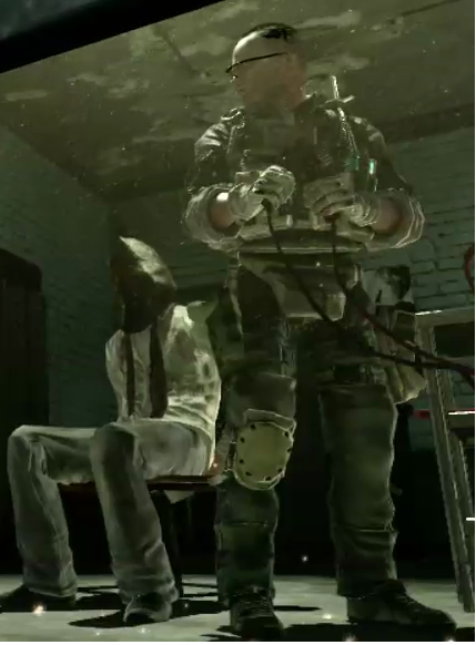 Ghost face reveal cutscene MW2 Ghost takes off his mask Modern Warfare 2!  Simon Ghost Riley Campaign on Make a GIF