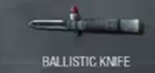 Ballistic Knife in the Customization Trailer