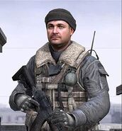 Russian loyalist Kamarov, the only named member of the Resistance.