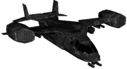 The VTOL Warship used by "enemy" factions.