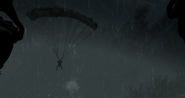 Parachuting in "Stronghold".