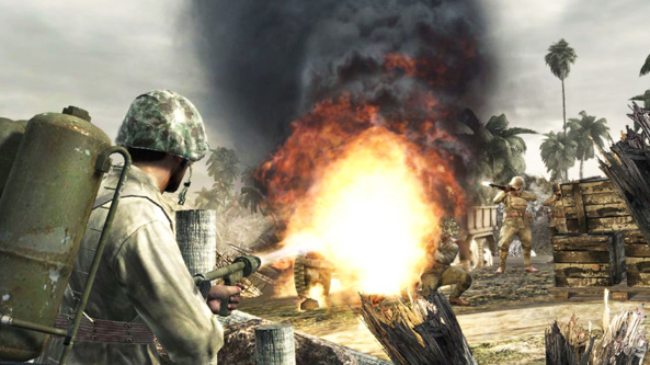 call of duty world at war flamethrower