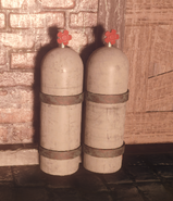 A gas canister which refills one charge for the Rocket Shield