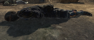 Dead villager. Note that his skin is blue.
