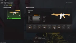 The menu of the Contraband Workbench.