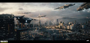 Two Admiral-class Carriers over Geneva