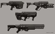 Conceptual sketches of the weapon.