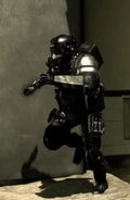 A player in the Juggernaut Maniac suit.