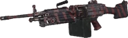 M249 SAW with Red Tiger camouflage.