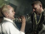 Steiner being choked by 'Viktor Reznov'.