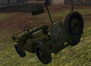 The Willy Jeep from the back.