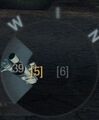 Masterkey as indicated on HUD, number in black circle are number of rounds available