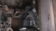 Price attacking Russian commando MW3