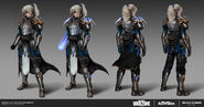 Concept art of Izzy's "Starlight's Edge" skin.