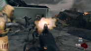 Player firing an M1911 pistol