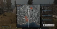 Mapa z oznaczonymi graczami z największą ilością pieniędzy
