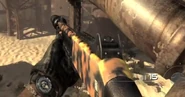 An M1014 with a Suppressor and Fall Camouflage in Call of Duty: Modern Warfare 2 via modding.