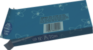 The bottom of the Up 'N Atoms box. Note the barcode and the ingredients list.