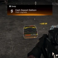 Cash Balloon before being picked up.