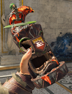 PhD Slider's unique tiki statue as seen in the Chaos story.