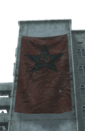 Ultranationalist flag in the multi-player map "Bloc".