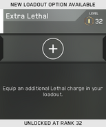 Extra Lethal being unlocked in multiplayer.