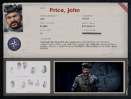 Biographie de Price dans Black Ops Cold War