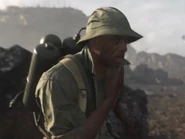 Lewis is shot and is knocked unconscious.