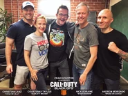 Craig with Chaos Cast.jpg (232 KB) Craig Houston with the cast for the Chaos story in Call of Duty: Black Ops 4
