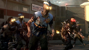 Zombies in the map Infection.