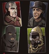 The four playable characters as seen in Call of Duty: Black Ops Zombies.