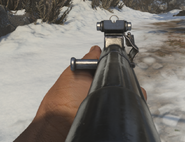 The default iron sights of the STG44.