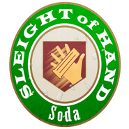 The Speed Cola logo. Note how it says Sleight of Hand Soda instead of Speed Cola.