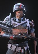 Lewis' "Bunker Buster" skin in-game.