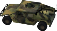 The M1026 HMMWV as it appears in in Call of Duty: Heroes.