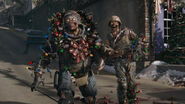 An Armored Zombie in Jingle Hells.