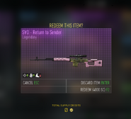 Supply credit redeeming AW.png (569 KB) Redeeming a Legendary item for 4000 Supply Credits