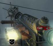 The Wunderwaffe DG-2 in Call of the Dead. Note the Death Machine power-up icon.