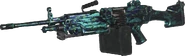 M249 SAW with Neon Tiger camouflage.