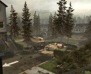 The M1A2 Abrams tanks at the Ranger Spawn.