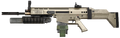 The SCAR-H w/ M203 in third person.