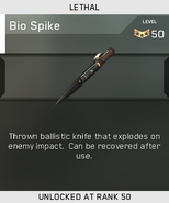 The Bio Spike being unlocked in multiplayer