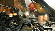 Machina śmierci w trybie multiplayer Call of Duty: Black Ops II na mapie Cargo.